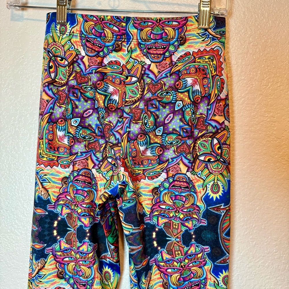 Colorful Patterned Boot Cut Flare Pants - Picture 7 of 11